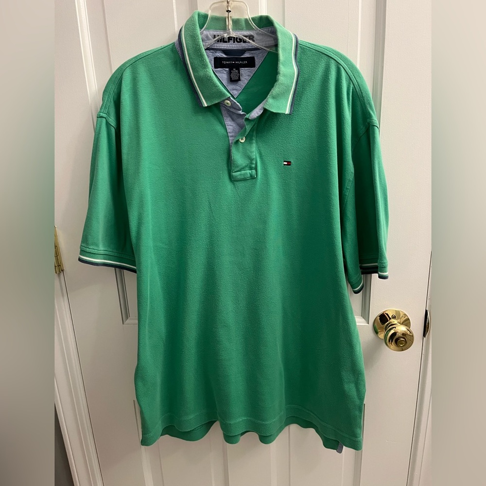 Tommy Hilfiger Green Mens Polo